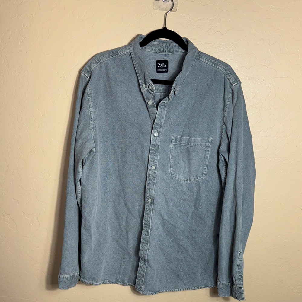 ZARA  Men's gray Casual Shirt